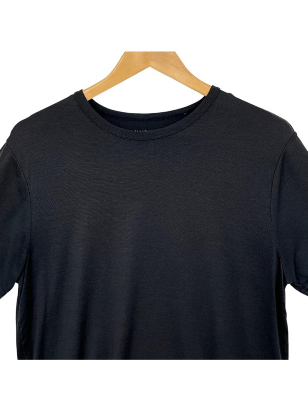 Unbound Merino Tee Shirt Mens Large Black 100% Merino Wool Crew Neck Tagless - Picture 2 of 10